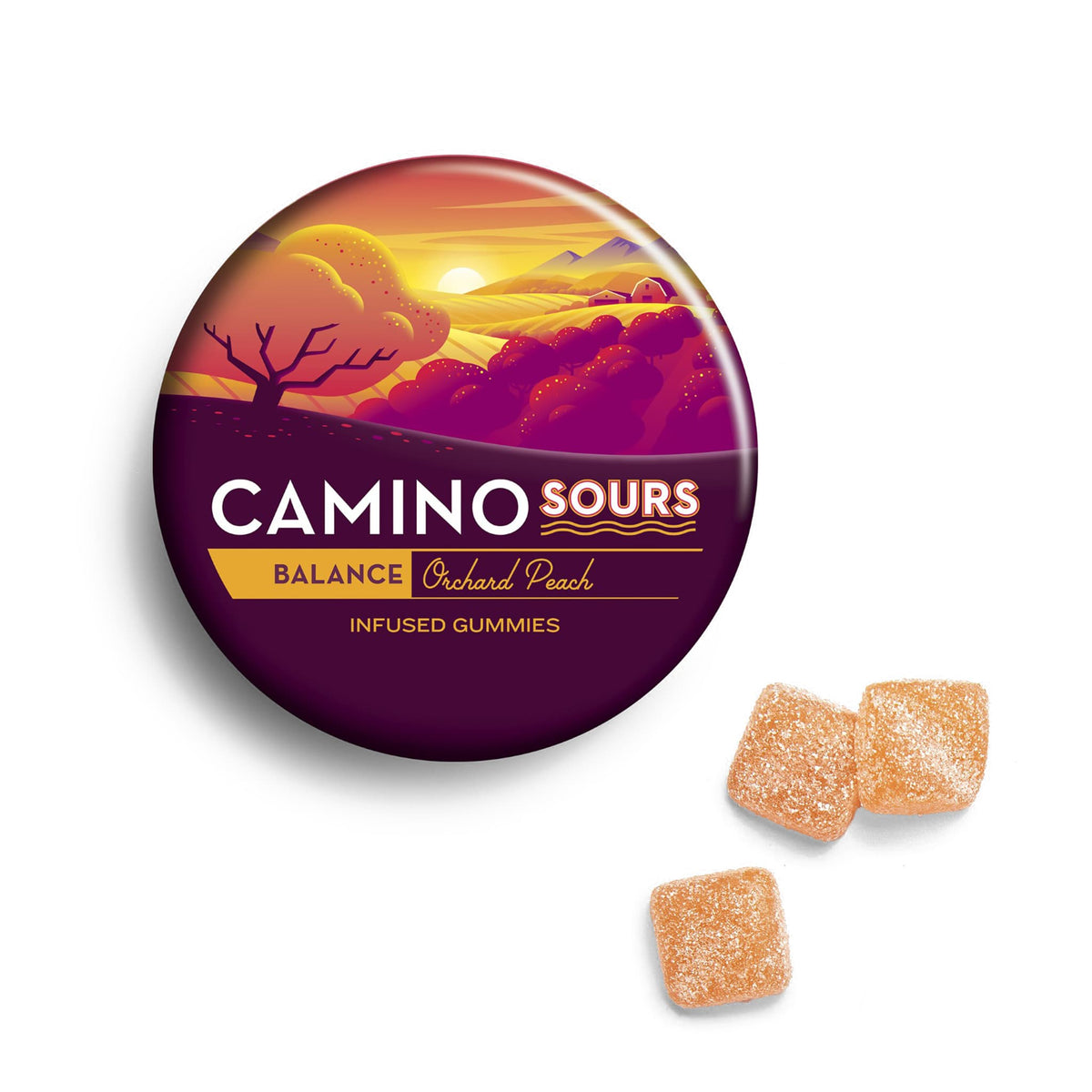Sour Orchard Peach | THC + CBD Gummies