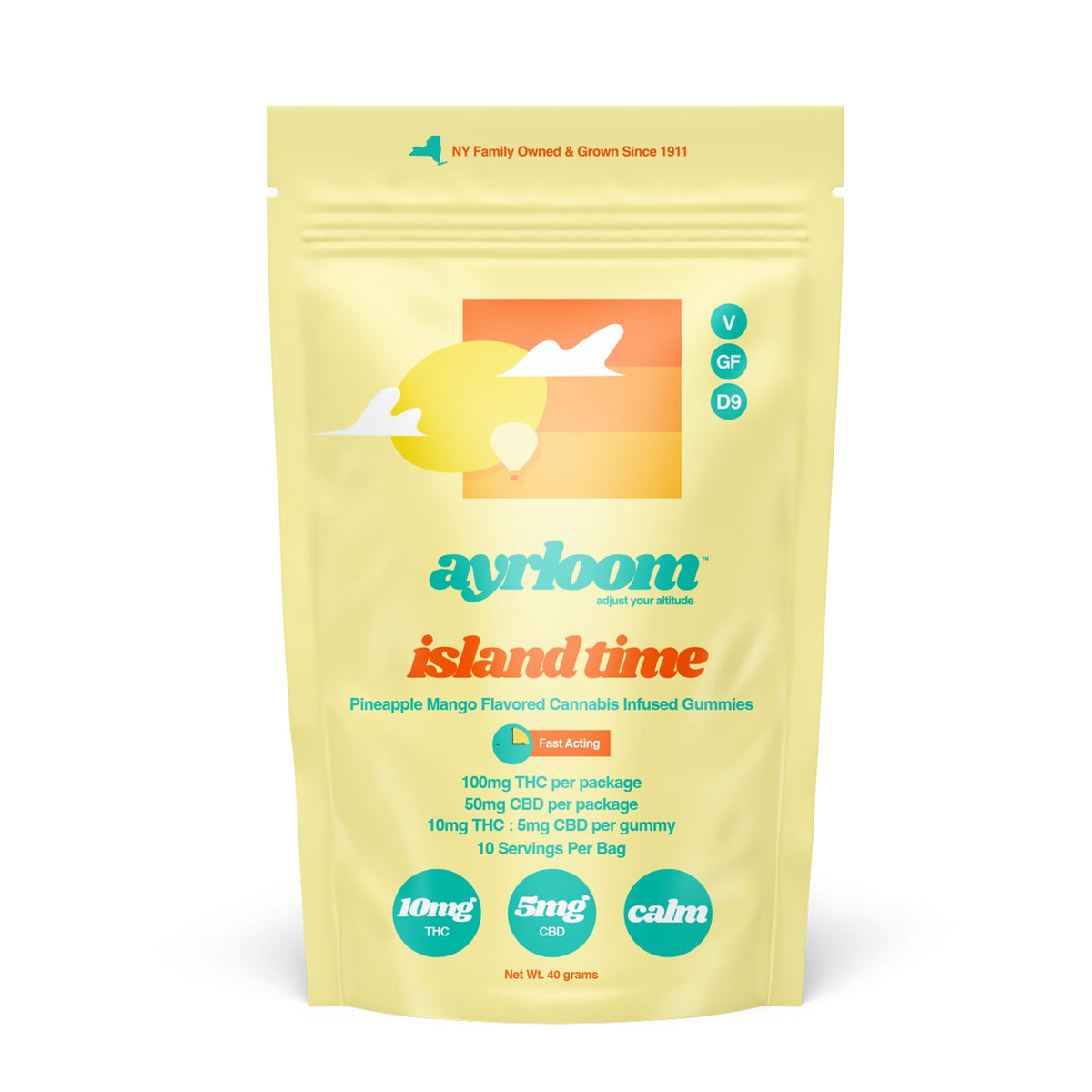 Pineapple Mango | Island Time | CBD + THC Gummies