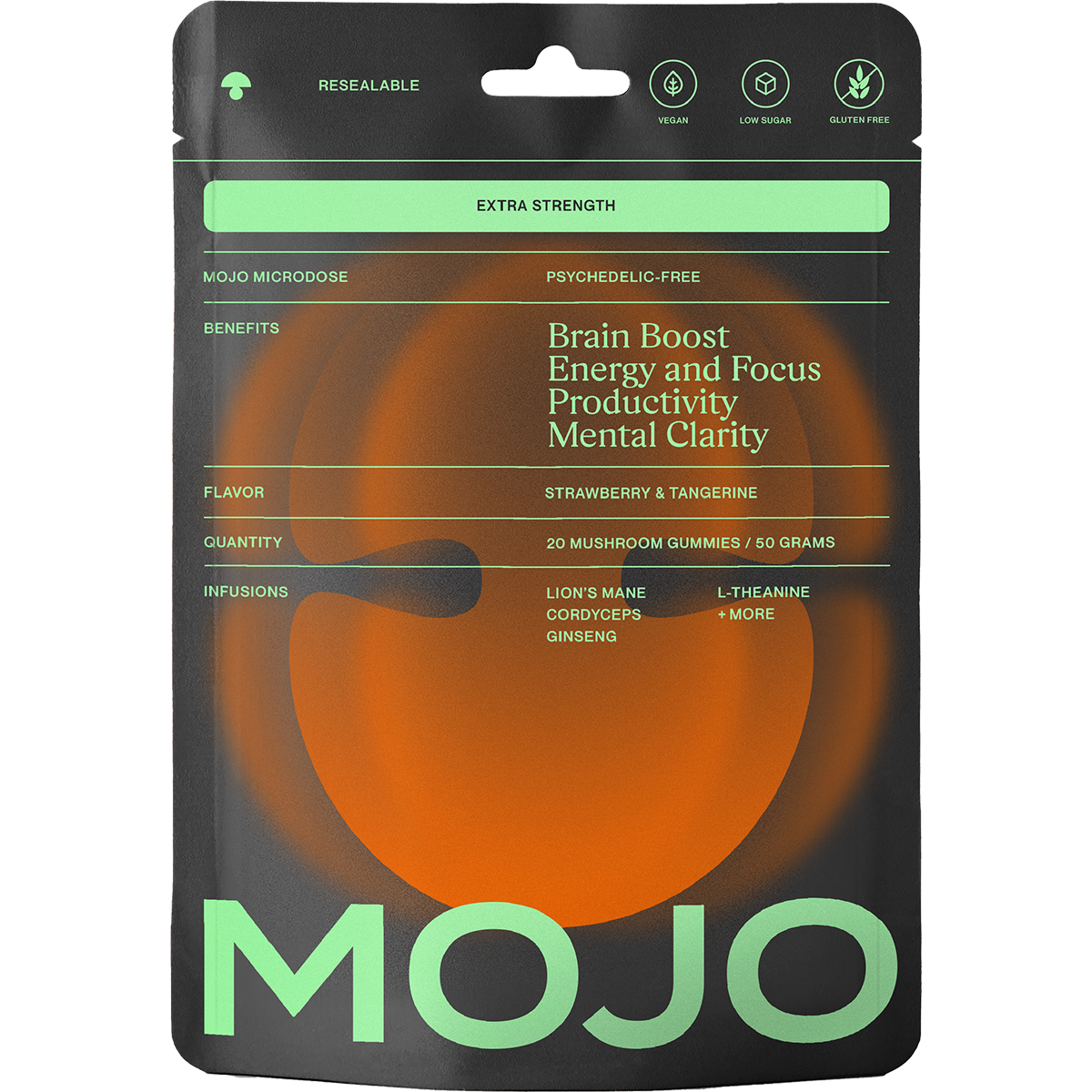 Strawberry Tangerine | Brain Boost Extra Strength | Nootropics
