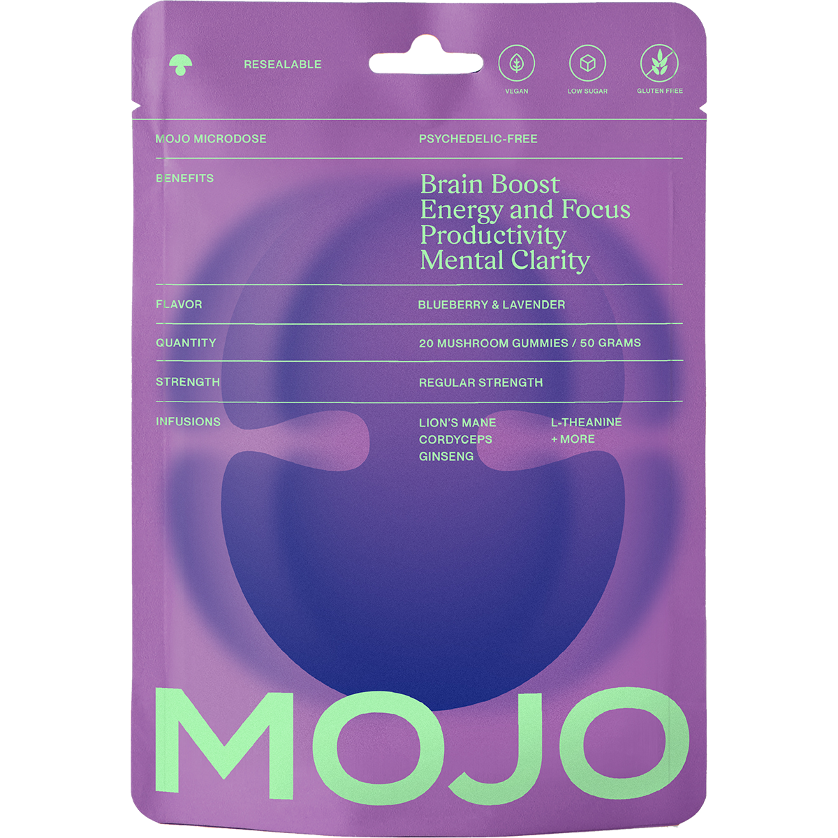 Blueberry Lavender | Brain Boost Light Strength | Nootropics
