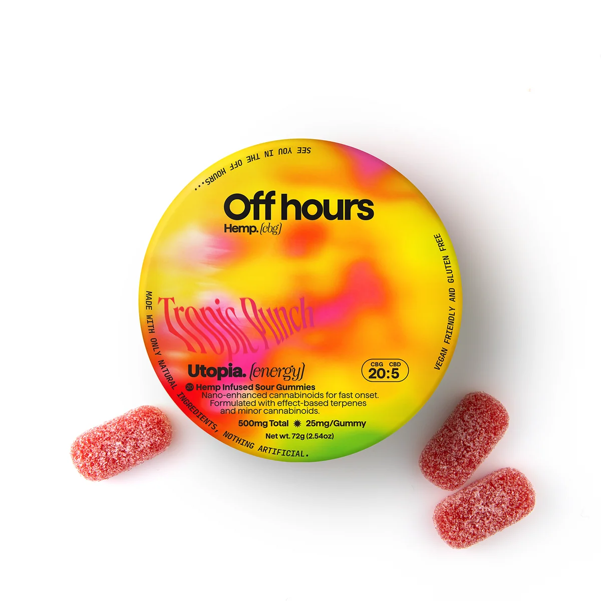 Tropic Punch | Utopia | CBG + CBD Gummies