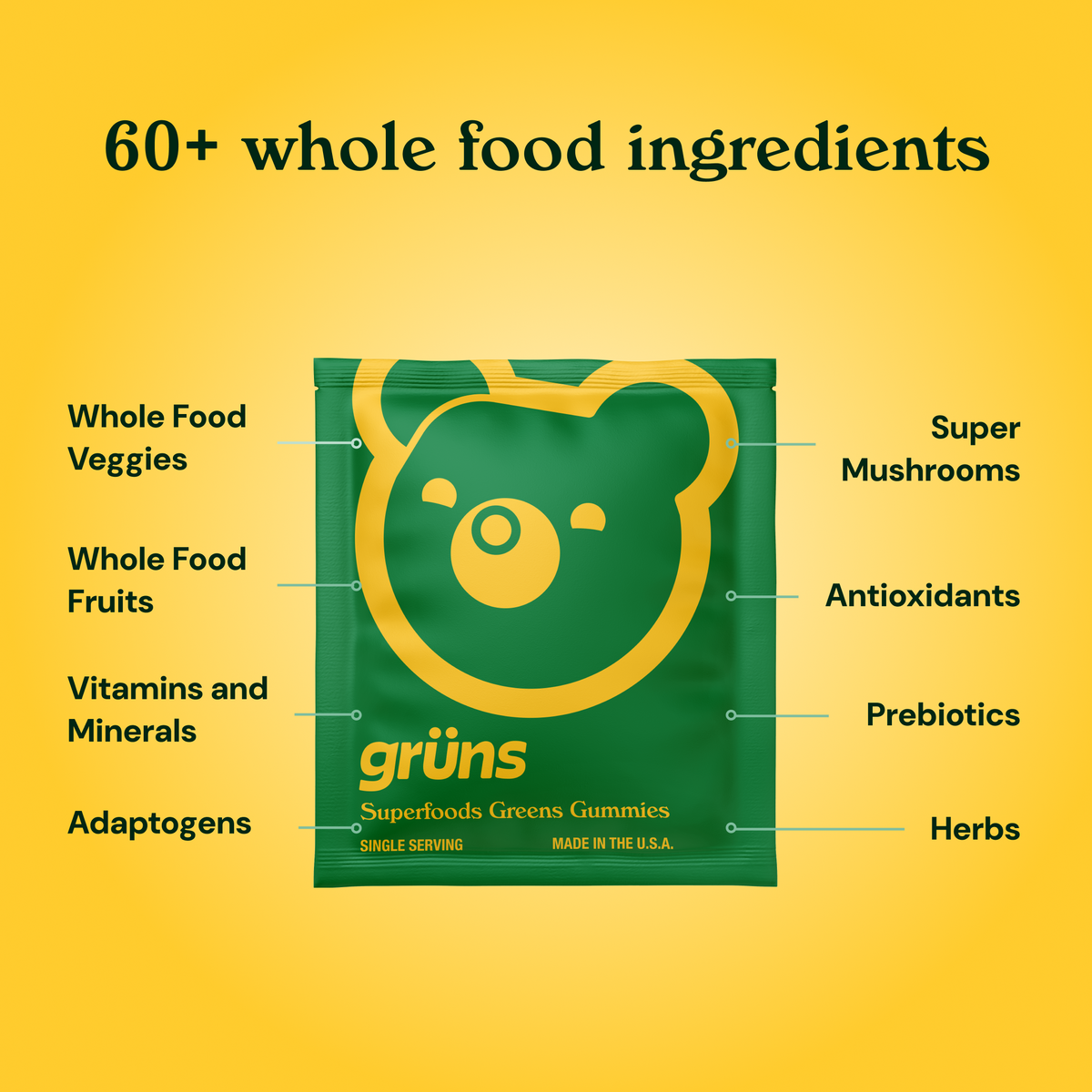 Superfood Greens Gummies | Gruns
