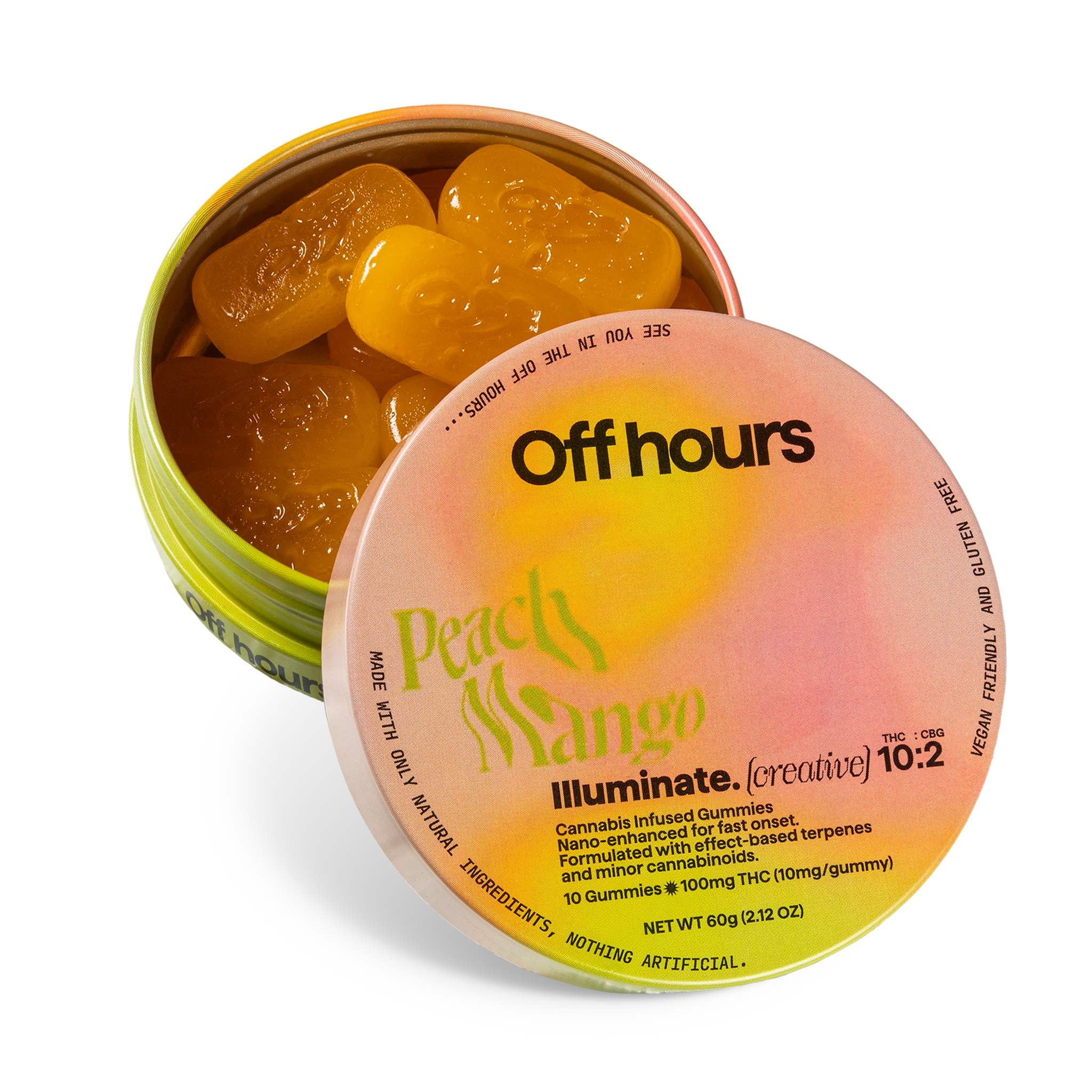 Peach Mango | Illuminate | THC Gummies