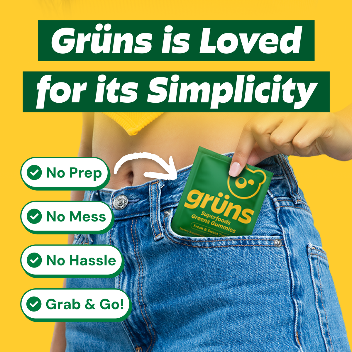 Superfood Greens Gummies | Gruns
