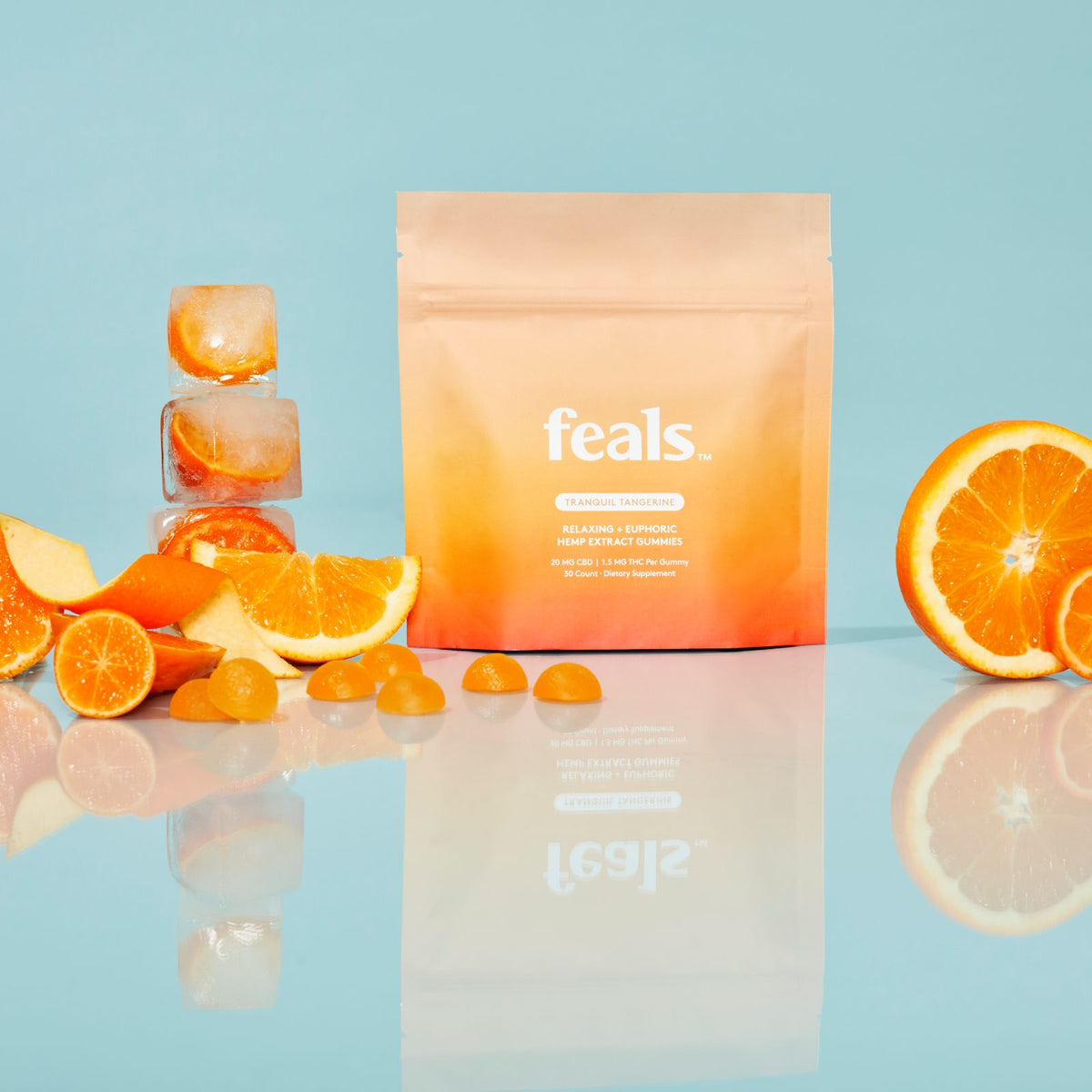Tranquil Tangerine | Relax | THC + CBD Gummies (5 ct)