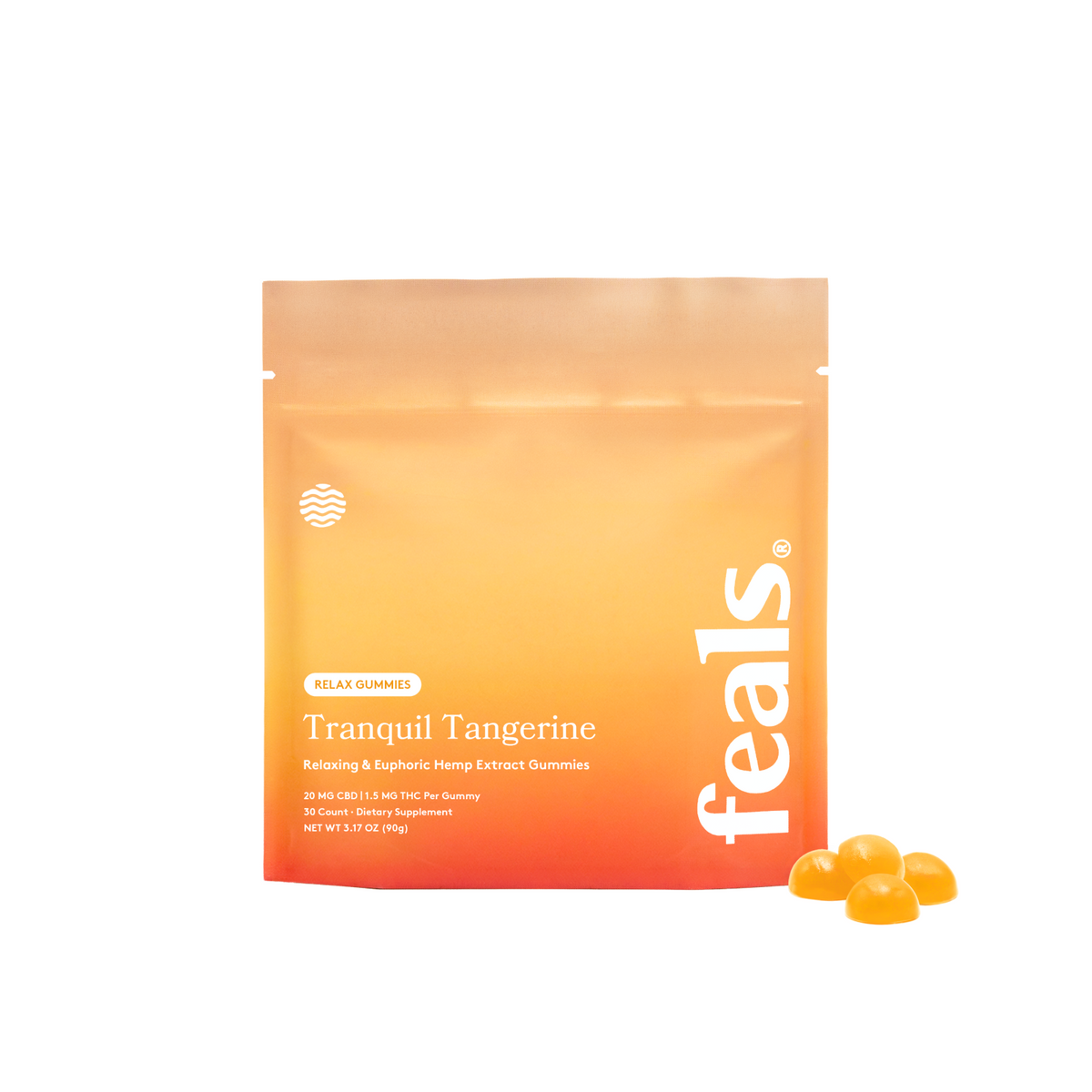 Tranquil Tangerine | Relax | THC + CBD Gummies (5 ct)