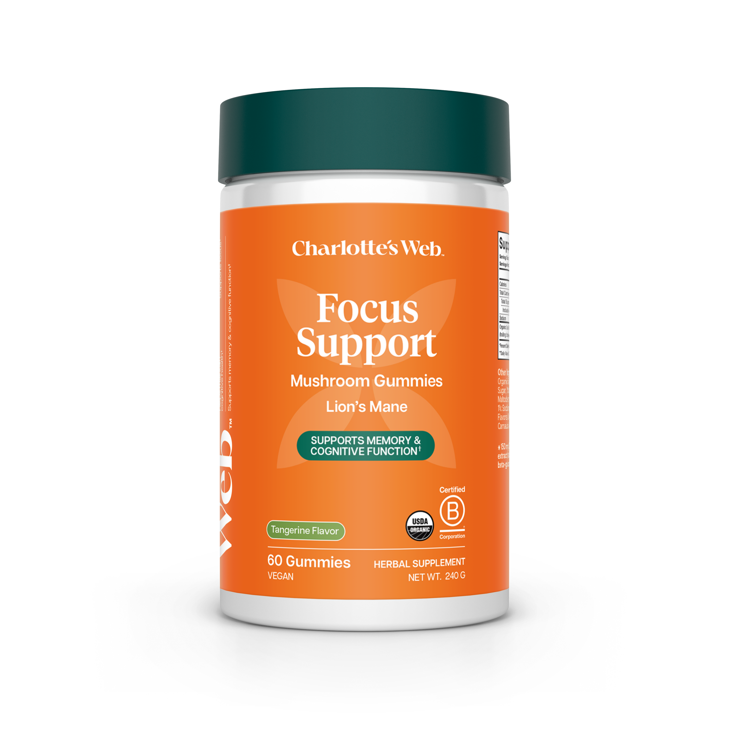 Lion's Mane Focus Support 60ct | Functional Mushroom Gummies