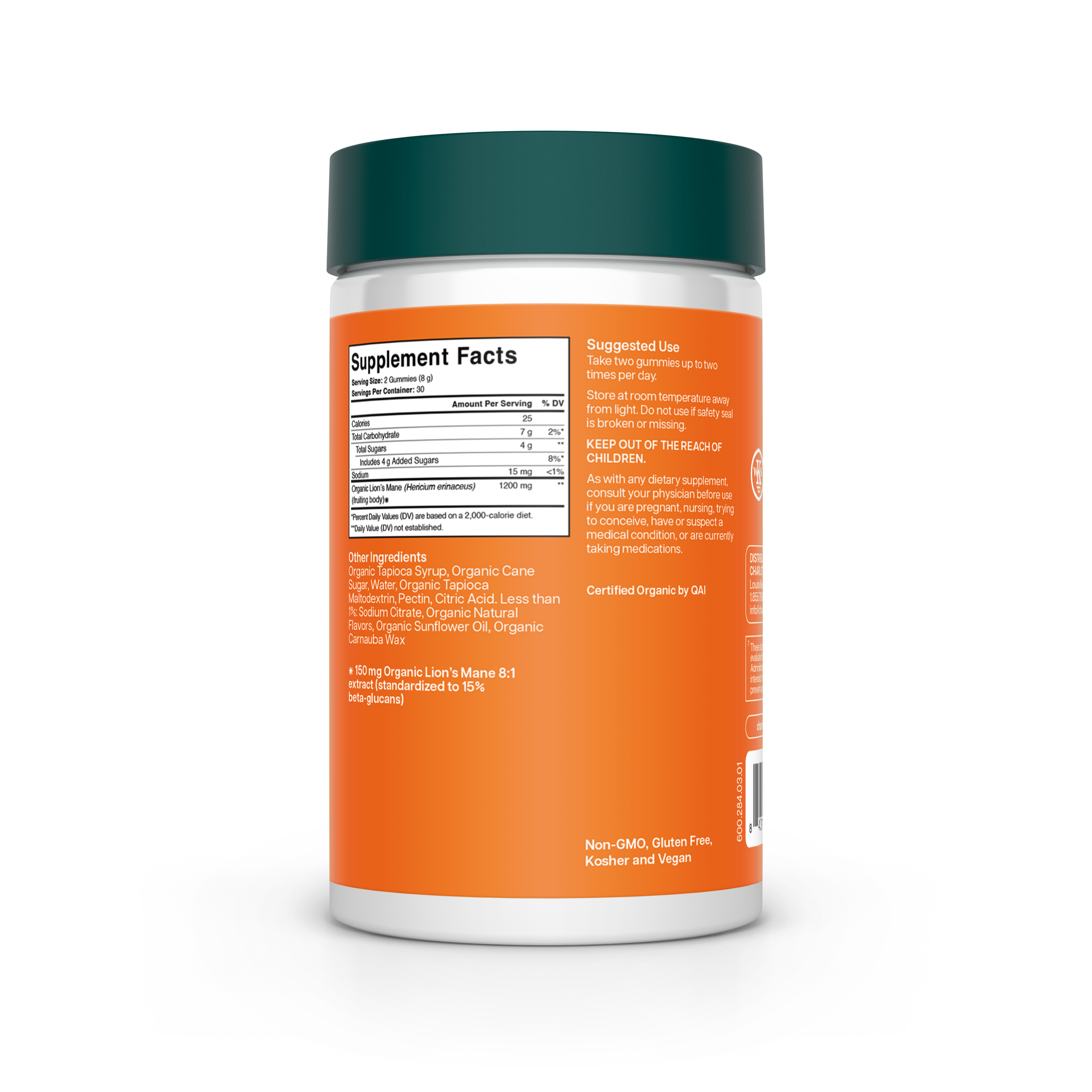 Lion's Mane Focus Support 60ct | Functional Mushroom Gummies