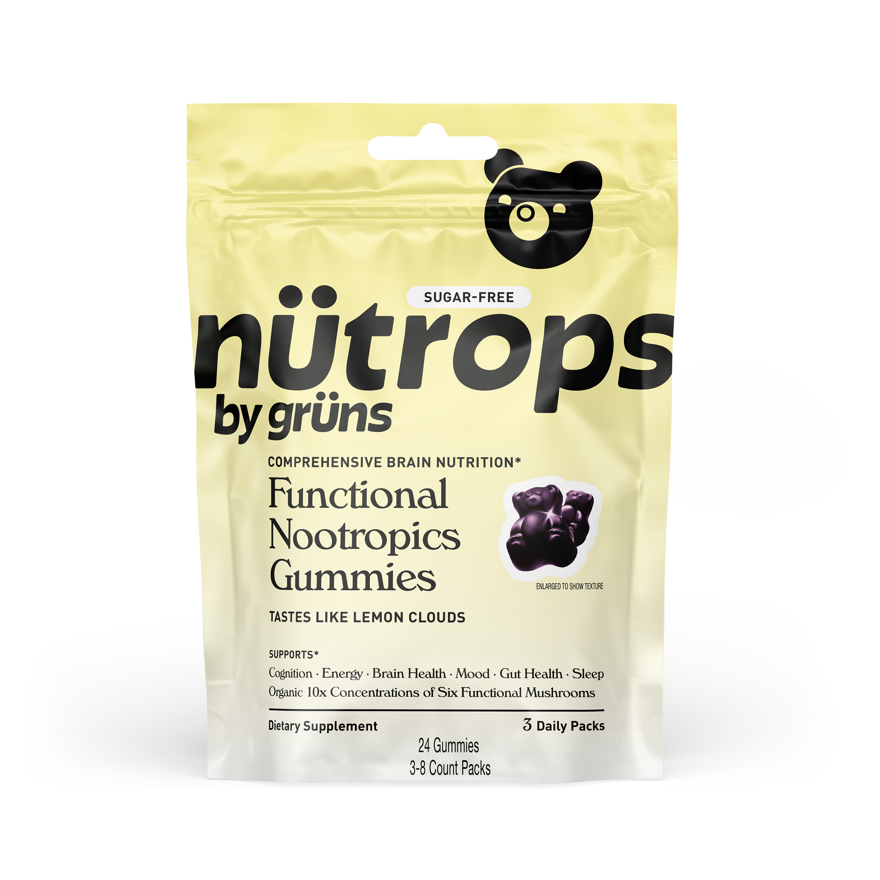 Nütrops Adult Sugar-Free Functional Nootropics Gummies, 3 Servings