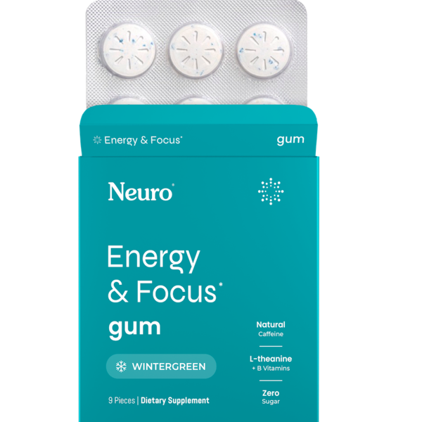 Energy & Focus Gum | Wintergreen